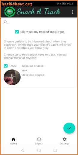 Snack A Track screenshot