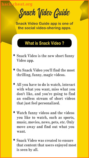 Snack Video Guide New: Made In India screenshot