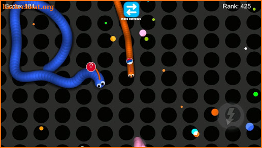 Snake io worms battle zone io screenshot