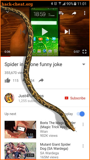 Snake On Screen Hissing Joke screenshot