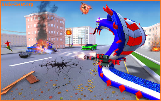 Snake Robot Transform Car Game:Robot Shooting Game screenshot