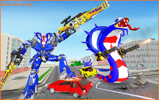 Snake Robot Transform Car Game:Robot Shooting Game screenshot