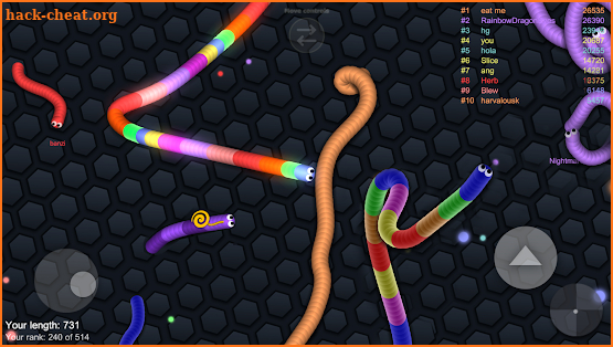 Snake Vs Worm IO screenshot