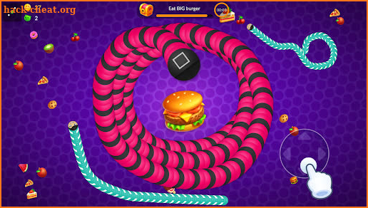 Snake vs Worms: Fun .io Zone screenshot