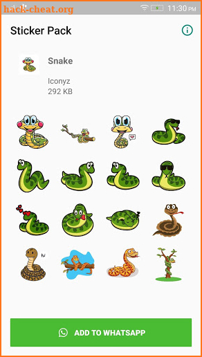 Snake WAStickers for WhatsApp screenshot