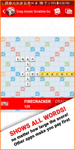 Snap Assist for Scrabble screenshot