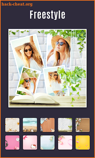 Snap Cam Collage-Sticker, Filter & Selfie Editor screenshot