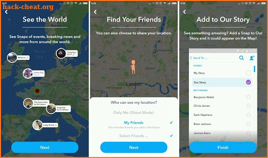 Snap Maps Find My Location screenshot