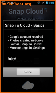 Snap To Cloud screenshot