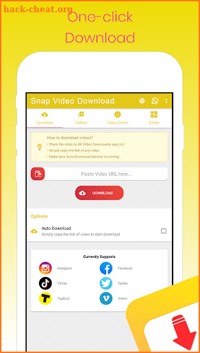 Snap Video Downloader No Watermark All SocialMedia screenshot