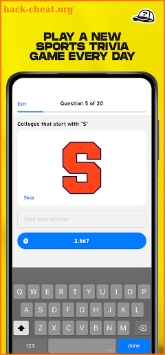 Snapback Sports Trivia screenshot