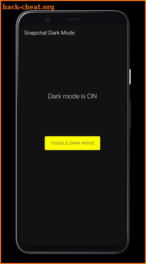 Snapchat Dark Mode screenshot