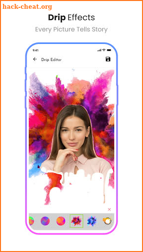 SnapLab - neon, wing, spiral, frame, selfie editor screenshot