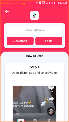 SnapTik: Video Downloader for TikTok No Watermark screenshot