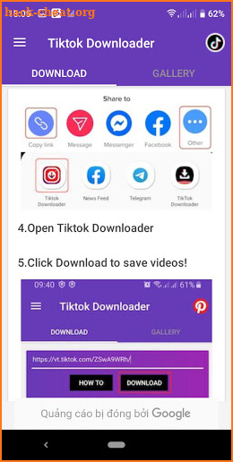 SnapTik Video Downloader TikTok Without Watermark screenshot