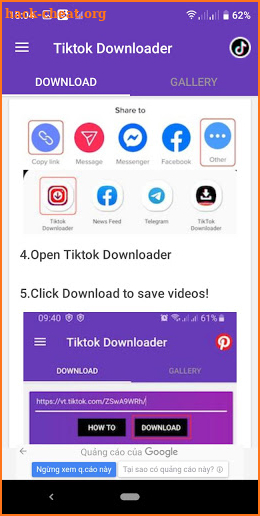 SnapTik Video Downloader TikTok Without Watermark screenshot
