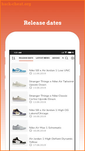 Sneaker - News & Release Dates screenshot