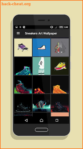 Sneakers Art Wallpaper screenshot