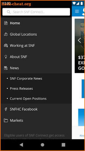 SNF Connect App screenshot