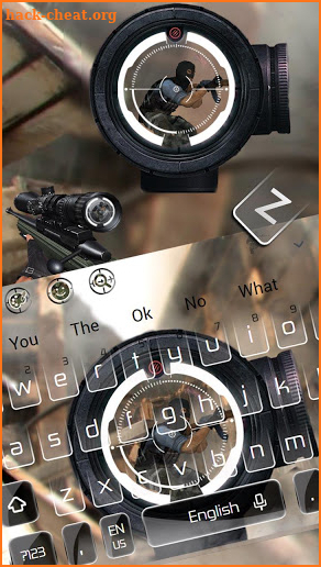 Sniper Killer Shooter Keyboard Theme screenshot