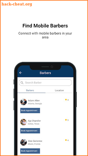 Snippy: Mobile Barber App screenshot