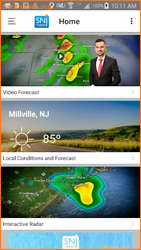 SNJ Today - Weather screenshot