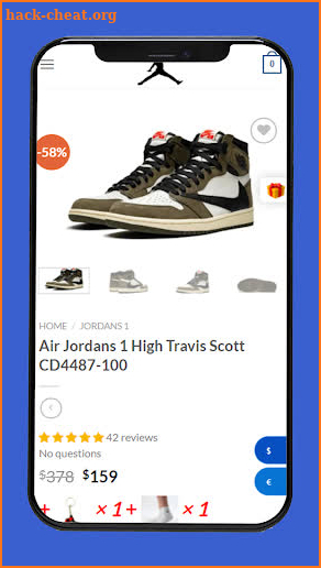 SNKR AIR Jordans screenshot