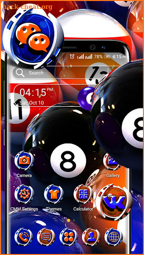 Snooker Ball Launcher Theme screenshot