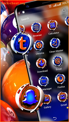 Snooker Ball Launcher Theme screenshot