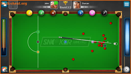 Snooker Live Pro & Six-red screenshot