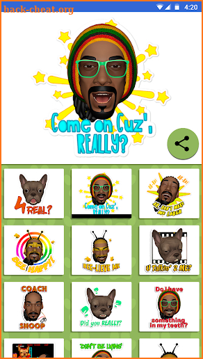 Snoopmoji Stickers screenshot