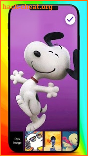 Snoopy Funny Cartoon Nice Dog App Lock Screen screenshot