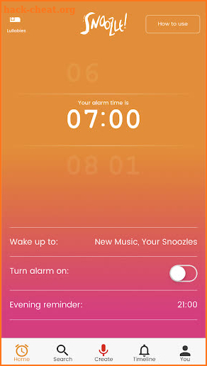 Snoozle - The Social Alarm Clock screenshot