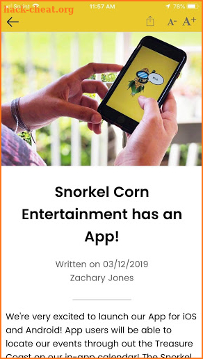 SnorkelCorn screenshot