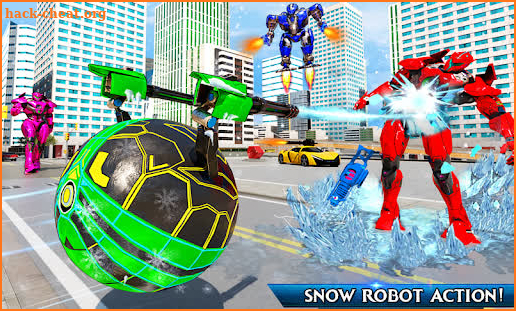 Snow Ball Robot Transform Hero Robot Crime City screenshot