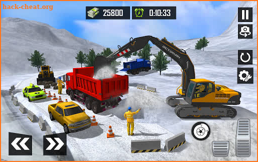 Snow Blower Excavator Machine: Dump Truck Driver screenshot