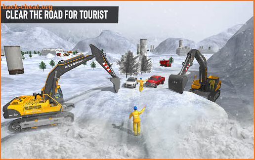 Snow Blower Excavator Machine: Dump Truck Driver screenshot