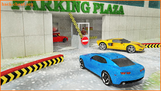Snow Car Parking Real Driving School Parking Plaza screenshot