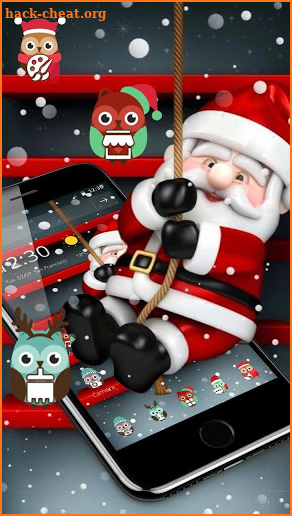 Snow Christmas Santa Claus Theme screenshot