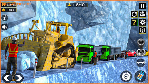 Snow Excavator Construction 3D screenshot