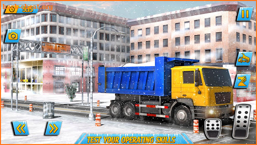Snow Heavy Excavator Machine Simulator screenshot