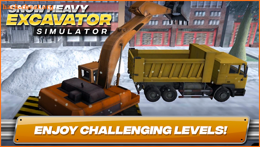 Snow Heavy Excavator Simulator screenshot