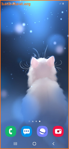 Snow Kitten Live Wallpaper screenshot