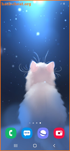 Snow Kitten Live Wallpaper screenshot