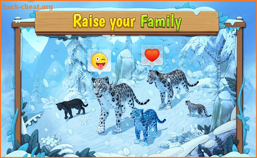 Snow Leopard Family Sim Online screenshot