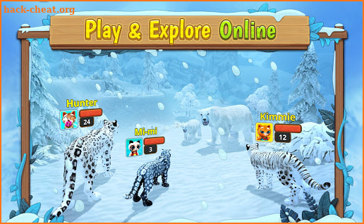 Snow Leopard Family Sim Online screenshot