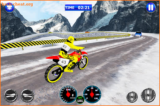 Snow Mountain Bike Racing- Heavy Motocross Driving screenshot