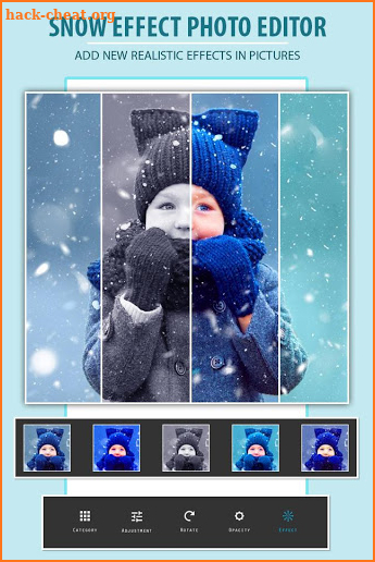 Snow Photo Effect screenshot