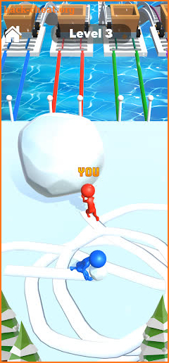 Snow Race 3D: Ice Bridge Run screenshot