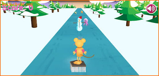 Snow Race : Runner : Kids Game screenshot